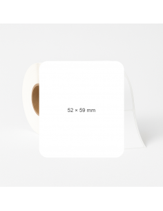 Lipnios etiketės 52x59mm...