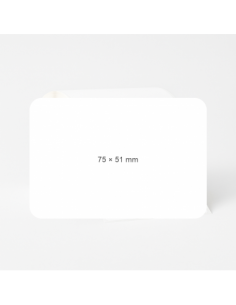 Lipnios etiketės 75x51mm. Polipropilenas. Pastiprinti klijai