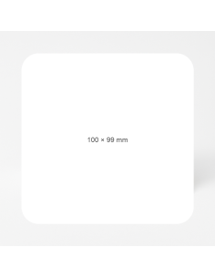 Lipnios etiketės 100x99mm. Thermo ecco. Standartiniai klijai