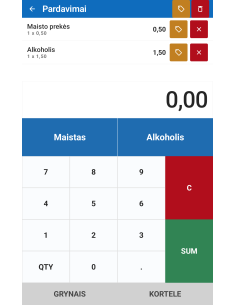Kasos aparato MiniPOS...