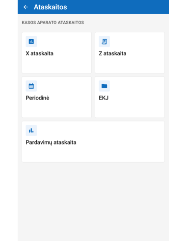 Kasos aparato MiniPOS aptarnavimas...