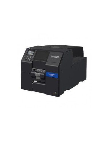 Spalvoti lipdukų spausdintuvai Spalvotas lipdukų spausdintuvas Epson ColorWorks CW-C6000Ae, cutter, disp., USB, Ethernet, black