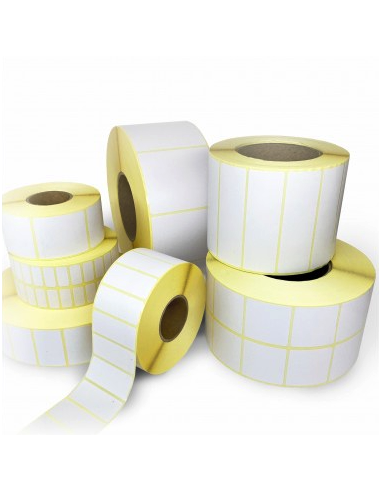 Lipnios etiketės 80x59mm Vellum (1 rulonas - 1000vnt.)-Lipnios etiketės