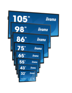 iiyama ProLite IDS, 217.4 cm (85.6), infrared, 4K, USB, USB-C, RS232, Ethernet, Wi-Fi, Android, kit (USB), black