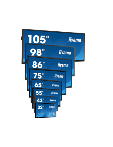 iiyama ProLite IDS, 247.7 cm (98''), infrared, 4K, USB, USB-C, RS232, Ethernet, Wi-Fi, Android, kit (USB), black